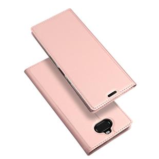 DUX DUCIS Skin Pro Series Horizontal Flip PU + TPU Leather Case for Sony Xperia 10 Plus, with Holder & Card Slots (Rose Gold)