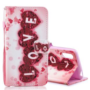 Love Pattern Horizontal Flip Leather Case for Sony Xperia L3, with Holder & Card Slots & Wallet