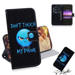 Anger Pattern Coloured Drawing Horizontal Flip Leather Case for Sony Xperia 1, with Holder & Card Slots & Wallet