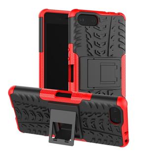 Tire Texture TPU+PC Shockproof Case for Sony Xperia XZ4 Compact, with Holder (Red)