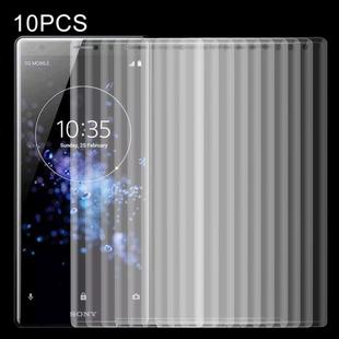 10 PCS for Sony Xperia XZ2 0.3mm 9H Surface Hardness 3D Explosion-proof Tempered Glass Screen Film