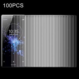 100 PCS for Sony Xperia XZ2 0.3mm 9H Surface Hardness 3D Explosion-proof Tempered Glass Screen Film