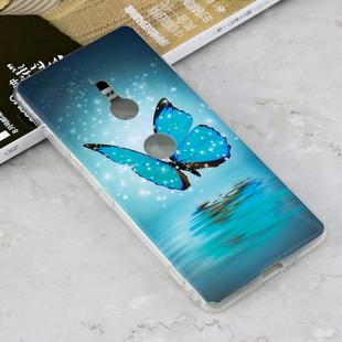 Luminous Butterfly Pattern Shockproof TPU Protective Case for Sony Xperia XZ3
