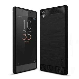 MOFI Brushed Texture Carbon Fiber Soft TPU Case for Sony Xperia E6 (Black)