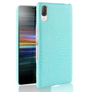 Shockproof Crocodile Texture PC + PU Case for Sony Xperia L3 (Green)