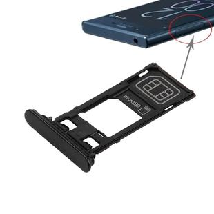 SIM Card Tray + Micro SD Card Tray for Sony Xperia XZ (Single SIM Version)(Black)