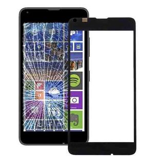 Front Screen Outer Glass Lens for Microsoft Lumia 640(Black)