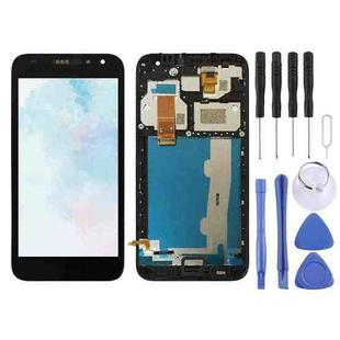 OEM LCD Screen for Alcatel A3 5046 / 5046D / 5046X / OT5046 Digitizer Full Assembly with Frame (Black)