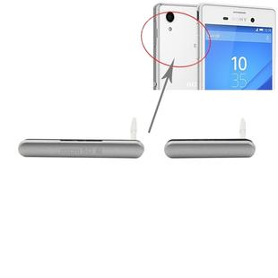 iPartsBuy Single SIM Version Anti-Dust Plug (Micro SD Card Port Dust Plug + USB Port Dust Plug), For Sony Xperia M4 Aqua(Silver)