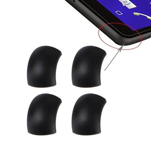 4 PCS Front Bezel Edge for Sony Xperia C4(Black)