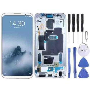 Original LCD Screen for Meizu 16 / 16th / M882H / M882Q Digitizer Full Assembly with Frame(White)