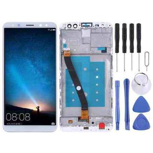 LCD Screen and Digitizer Full Assembly with Frame for Huawei Mate 10 Lite / Nova2i (Malaysia) / Maimang 6 (China) / Honor 9i (India) / G10(White)