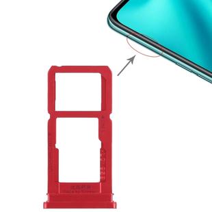 For OPPO R15 SIM Card Tray + SIM Card Tray / Micro SD Card Tray (Red)