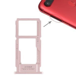 For OPPO R11s SIM Card Tray + SIM Card Tray / Micro SD Card Tray (Rose Gold)