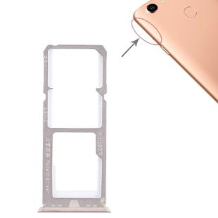 For OPPO A79 2 x SIM Card Tray + Micro SD Card Tray (Gold)