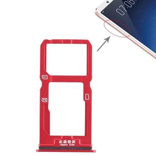 For Vivo X20 SIM Card Tray + SIM Card Tray / Micro SD Card Tray (Red)