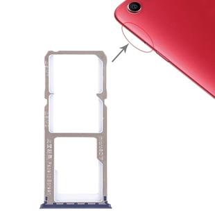 For OPPO A1 2 x SIM Card Tray + Micro SD Card Tray (Blue)
