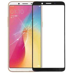 For OPPO A73 Front Screen Outer Glass Lens (Black)