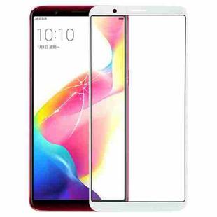 For OPPO R11s Front Screen Outer Glass Lens (White)
