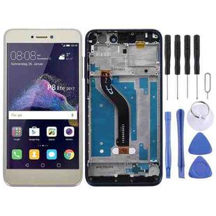 OEM LCD Screen for Huawei P8 Lite (2017) Digitizer Full Assembly with Frame (Gold)
