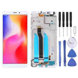 TFT LCD Screen for Xiaomi Redmi 6A / Redmi 6 Digitizer Full Assembly with Frame(White)