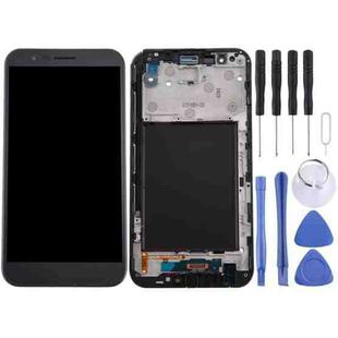 TFT LCD Screen for LG Stylo 3 Plus / TP450 / MP450 Digitizer Full Assembly with Frame (Black)