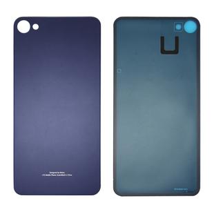 For Meizu Meilan X Glass Battery Back Cover with Adhesive (Blue)