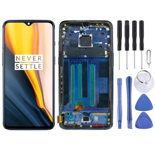 For OnePlus 7 Digitizer Full Assembly with Frame OEM LCD Screen(Blue)