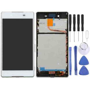 OEM LCD Screen for Sony Xperia Z4 Digitizer Full Assembly with Frame(White)