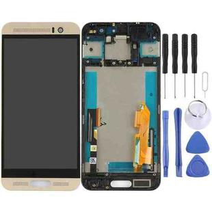 TFT LCD Screen for HTC One M9+ / M9 Plus Digitizer Full Assembly with Frame (Gold)