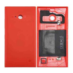 for Nokia Lumia 735 Solid Color NFC Battery Back Cover(Red)