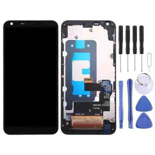Original LCD Screen for LG Q6 Q6+ LG-M700 M700 M700A US700 M700H M703 M700Y with Digitizer Full Assembly with Frame(Black)