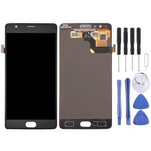 For OnePlus 3T with Digitizer Full Assembly OEM LCD Screen (Black)