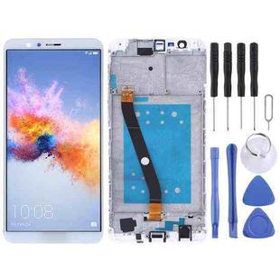 OEM LCD Screen for Huawei Honor 7X Digitizer Full Assembly with Frame (White)