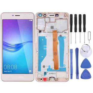 OEM LCD Screen for Huawei Y5 (2017) Digitizer Full Assembly with Frame (Gold)