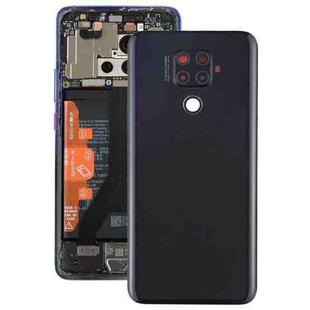 Original Battery Back Cover with Camera Lens for Huawei Mate 30 Lite(Black)