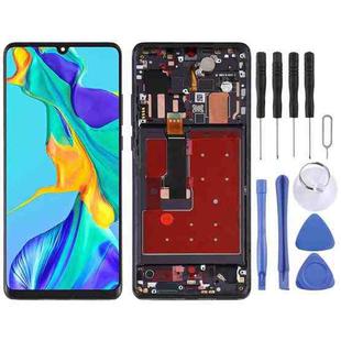 Original OLED LCD Screen for Huawei P30 Pro Digitizer Full Assembly with Frame(Black)