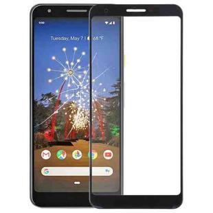 Front Screen Outer Glass Lens for Google Pixel 3a(Black)