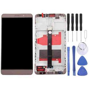 OEM LCD Screen for Huawei Mate 9 Digitizer Full Assembly with Frame(Mocha Gold)