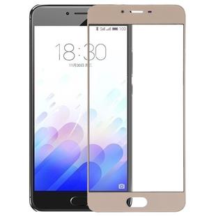 For Meizu Meilan X Front Screen Outer Glass Lens(Gold)