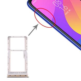 SIM Card Tray + SIM Card Tray / Micro SD Card Tray for Xiaomi Mi CC9e / Mi A3(Silver)