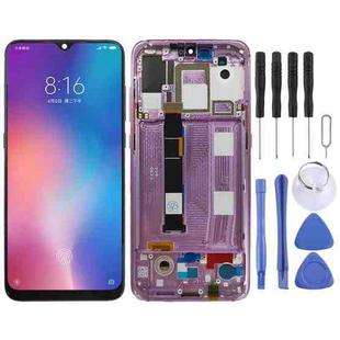 OLED LCD Screen for Xiaomi Mi 9 Digitizer Full Assembly with Frame(Pink)