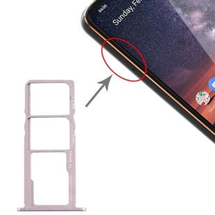 SIM Card Tray + SIM Card Tray + Micro SD Card Tray for Nokia 3.2 TA-1156 TA-1159 TA-1164 (Silver)