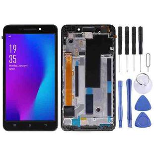 OEM LCD Screen for Lenovo A5000 Digitizer Full Assembly with Frame (Black)