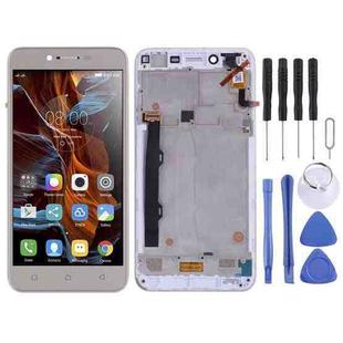 OEM LCD Screen for Lenovo Vibe K5 Plus A6020A46 A6020l36 A6020l37 Digitizer Full Assembly with Frame (Gold)