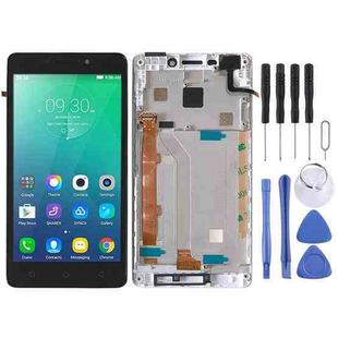OEM LCD Screen for Lenovo Vibe P1m P1ma40 P1mc50 Digitizer Full Assembly with Frame (White)