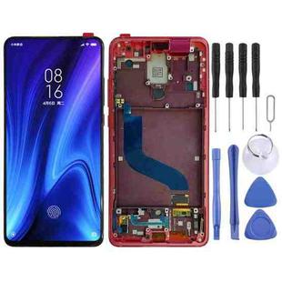 OLED LCD Screen for Xiaomi Redmi K20 / Redmi K20 Pro / 9T Pro Digitizer Full Assembly with Frame(Red)