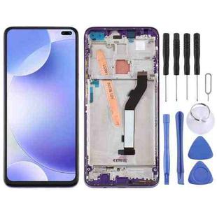 Original LCD Screen for Xiaomi Redmi K30 5G Digitizer Full Assembly with Frame(Purple)