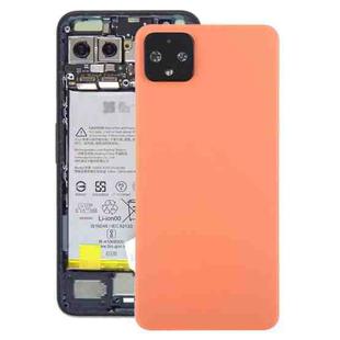Battery Back Cover with Camera Lens Cover for Google Pixel 4(Orange)