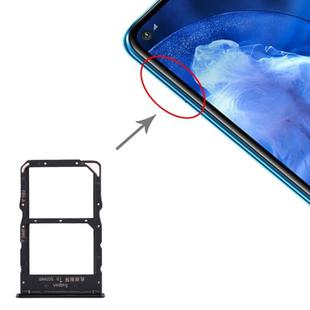 SIM Card Tray + NM Card Tray for Huawei Nova 5z / Nova 5i Pro (Black)